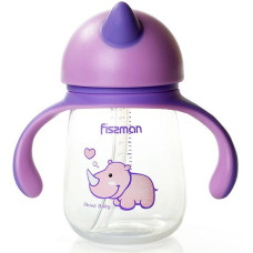 Бутылочка детская Fissman Babies  Носорог  260мл с ручками