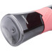 Бутылка спортивная Fissman Pink 520мл пластиковая, черная с розовым 
