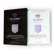 Alona Perfect Hair - Ампули проти випадіння та для стимулювання росту волосся День / Ніч (Алона) 