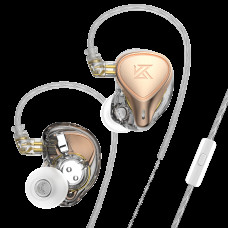 Навушники KZ ZEX Pro із мікрофоном gold
