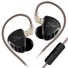 Навушники KZ Saga Balanced з мікрофоном black