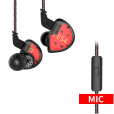 Навушники KZ ES4 із мікрофоном black