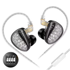 Навушники KZ ZA12 Tuning з мікрофоном black Навушники KZ ZA12 Tuning з мікрофоном black