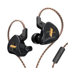 Навушники KZ EDX (ZS5) з мікрофоном black