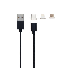 Кабель USB Cable Magnetic Clip-On 3in1 