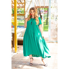 Літня сукня міді зелена 