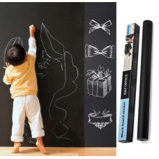 Самоклеющаяся пленка для рисования мелом Black Board Sticker 45х200 см 