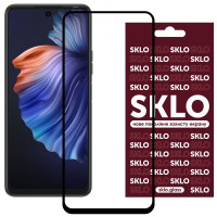 Скло захисне SKLO 3D (full glue) для TECNO Spark 8 Pro (Чорний)