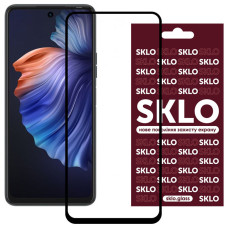 Скло захисне SKLO 3D (full glue) для TECNO Spark 8 Pro (Чорний) 