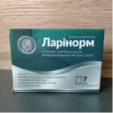 Ларінорм (Ларинорм) для нормалізації функціонування органів слуху, 7 саше