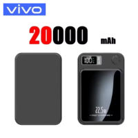 Акумулятор (аккумулятор) бездротовий магнітний зовнішній Power bank VIVO 20000 мАч 22.5 Вт швидка зарядка
