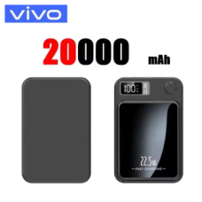 Акумулятор (аккумулятор) бездротовий магнітний зовнішній Power bank VIVO 20000 мАч 22.5 Вт швидка зарядка