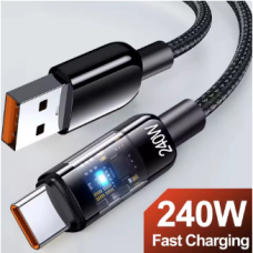 Кабель для заряджання телефона USB — Type-C 240 Вт, 1.5 м