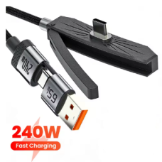 Кабель для заряджання телефона 2-в-1 USB, Type-C — Type-C 1,8 м