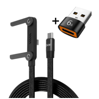 Кабель для заряджання телефона 2-в-1 Type-C — Type-C, USB 1,5 м