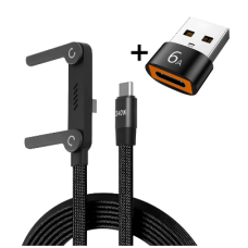 Кабель для заряджання телефона 2-в-1 Type-C — Type-C, USB 1,5 м