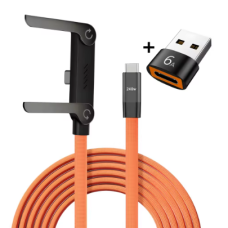 Зарядний (зарядный) кабель 2-в-1 Type-C — Type-C, USB 1,5 м швидка зарядка