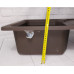 Прямокутна гранітна кухонна мийка з крилом 48х76 см Уценка! 